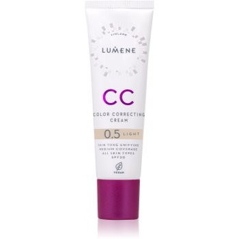 Lumene CC Color Correcting Cream Crema CC pentru un ten uniform SPF 20 - imagine 2